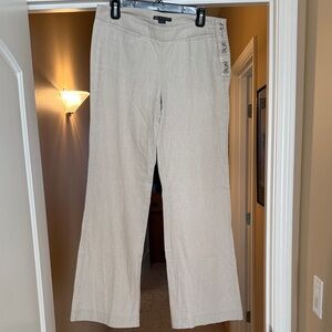 A/X Armani Exchange Wide Leg Pants in Light Beige